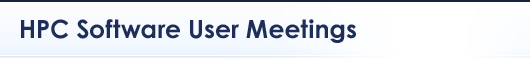 HPC Software User Meetings