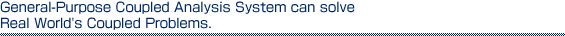 General-Purpose Coupled Analysis System can solve Real World's Coupled Problems.